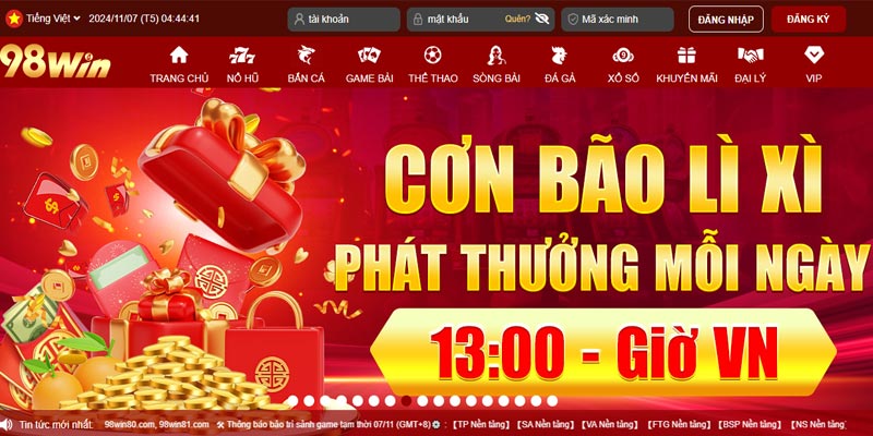 game bài đổi thưởng 98win