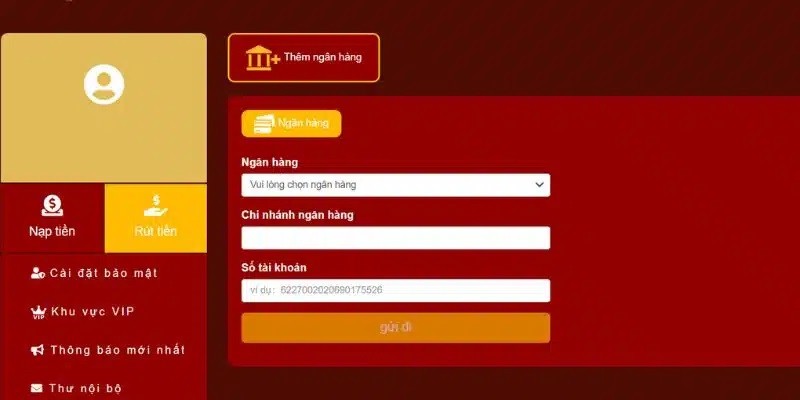 rút tiền 98win ngân hàng